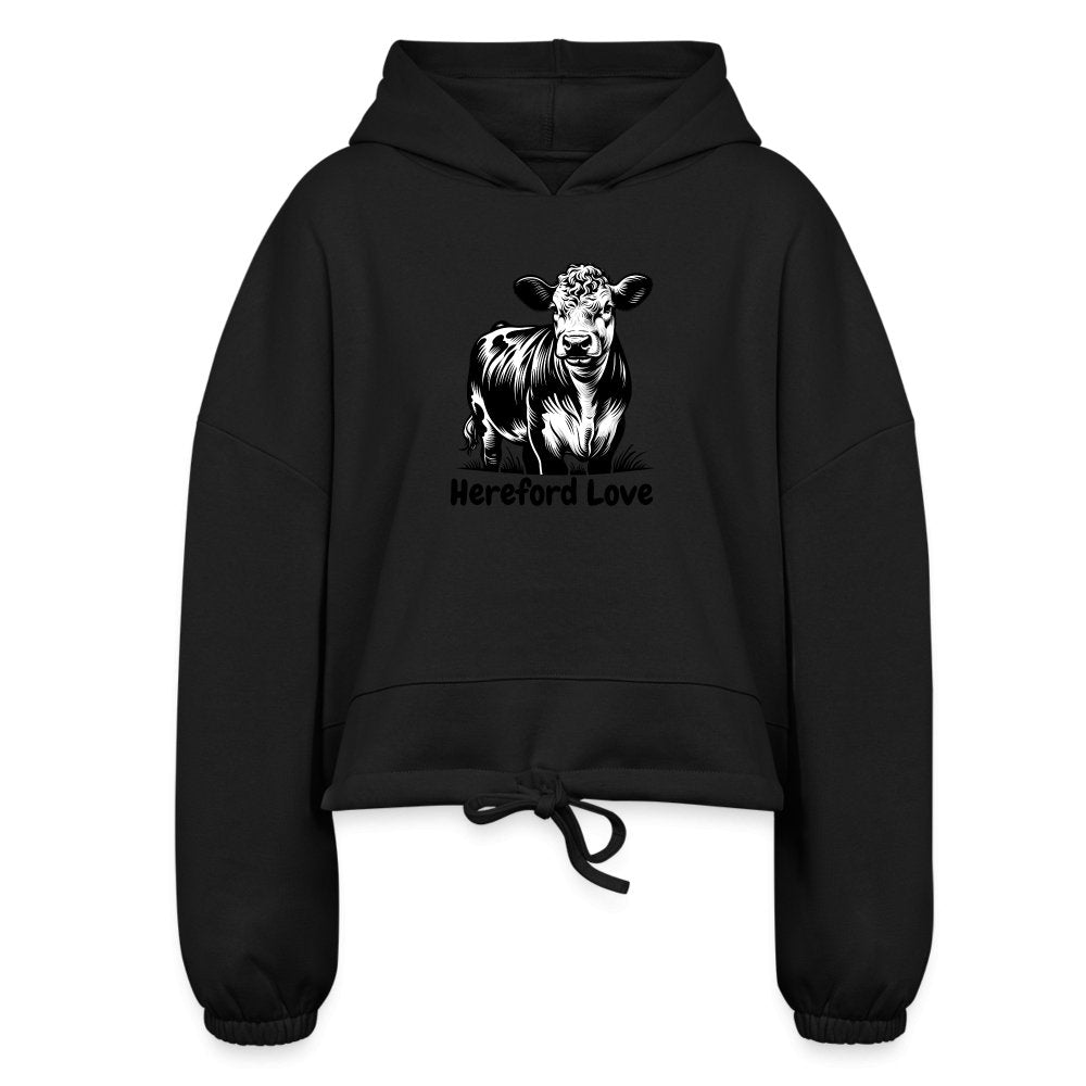 Hereford Love Women’s Cropped Hoodie - SmorgeousByGina