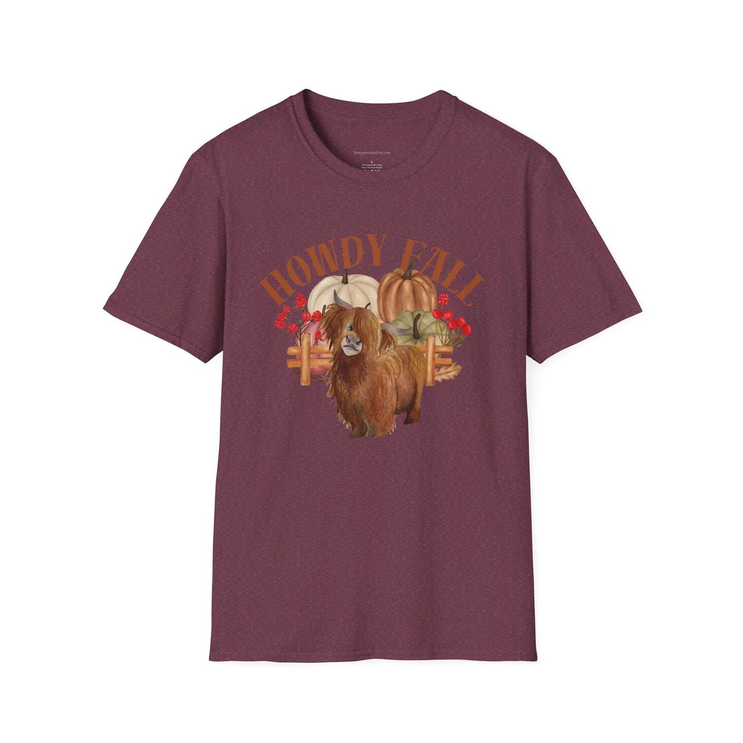 Howdy Fall Highland Cow T-Shirt - SmorgeousByGina
