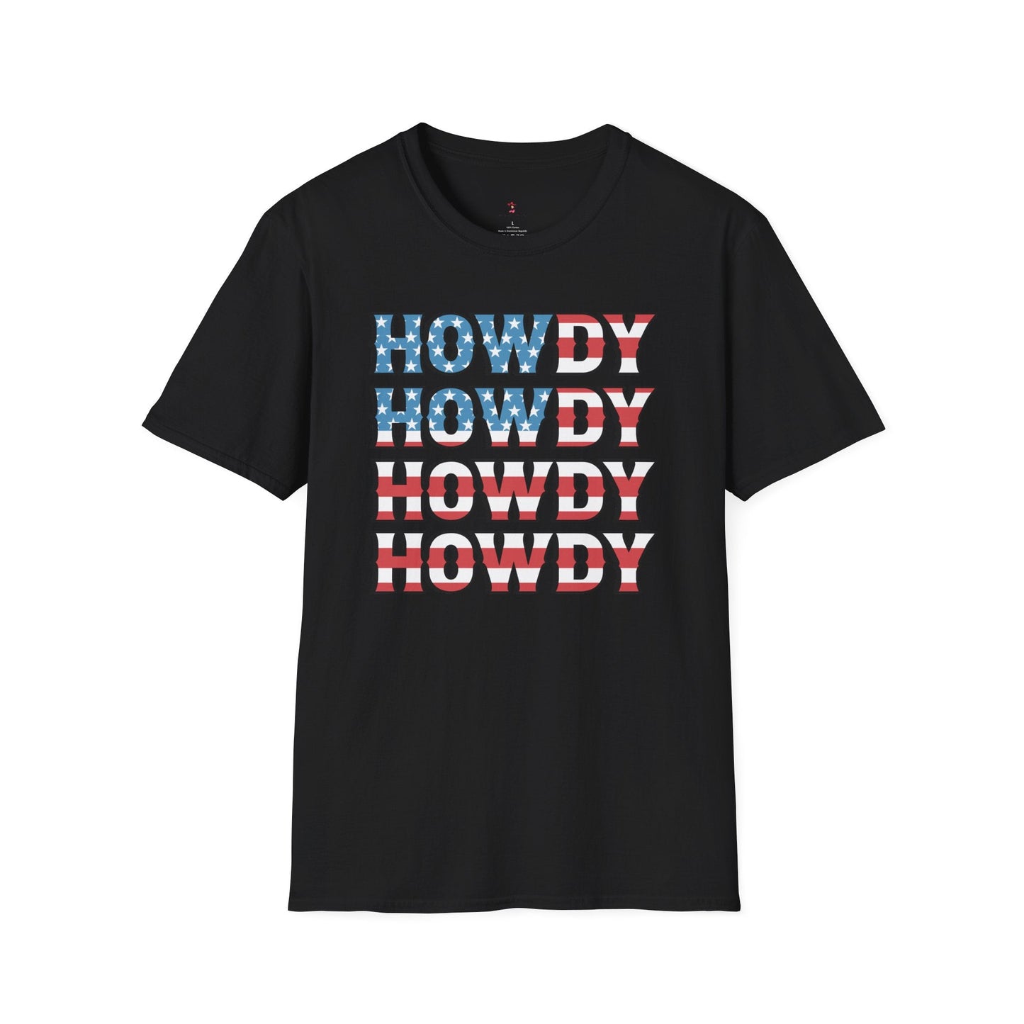 Howdy Tee, 4th of July, Western, Softstyle T-Shirt - SmorgeousByGina