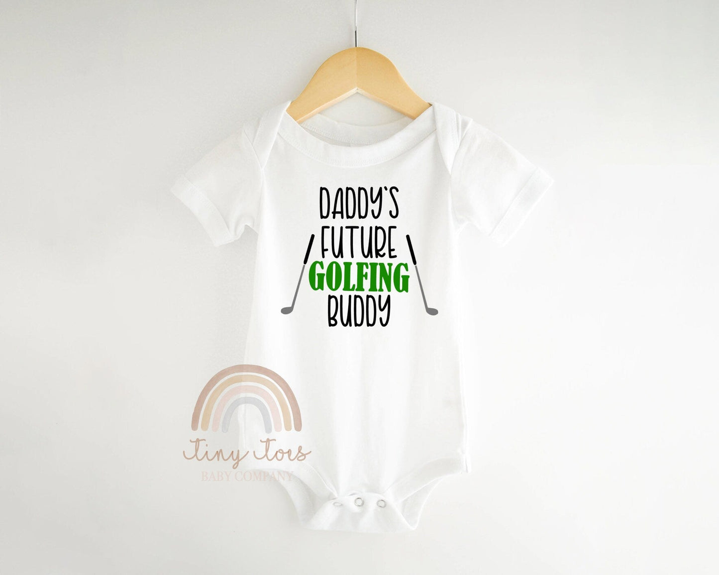 Daddy's Future Golfing Buddy Baby Bodysuit