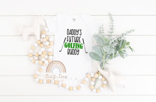 Daddy's Future Golfing Buddy Baby Bodysuit