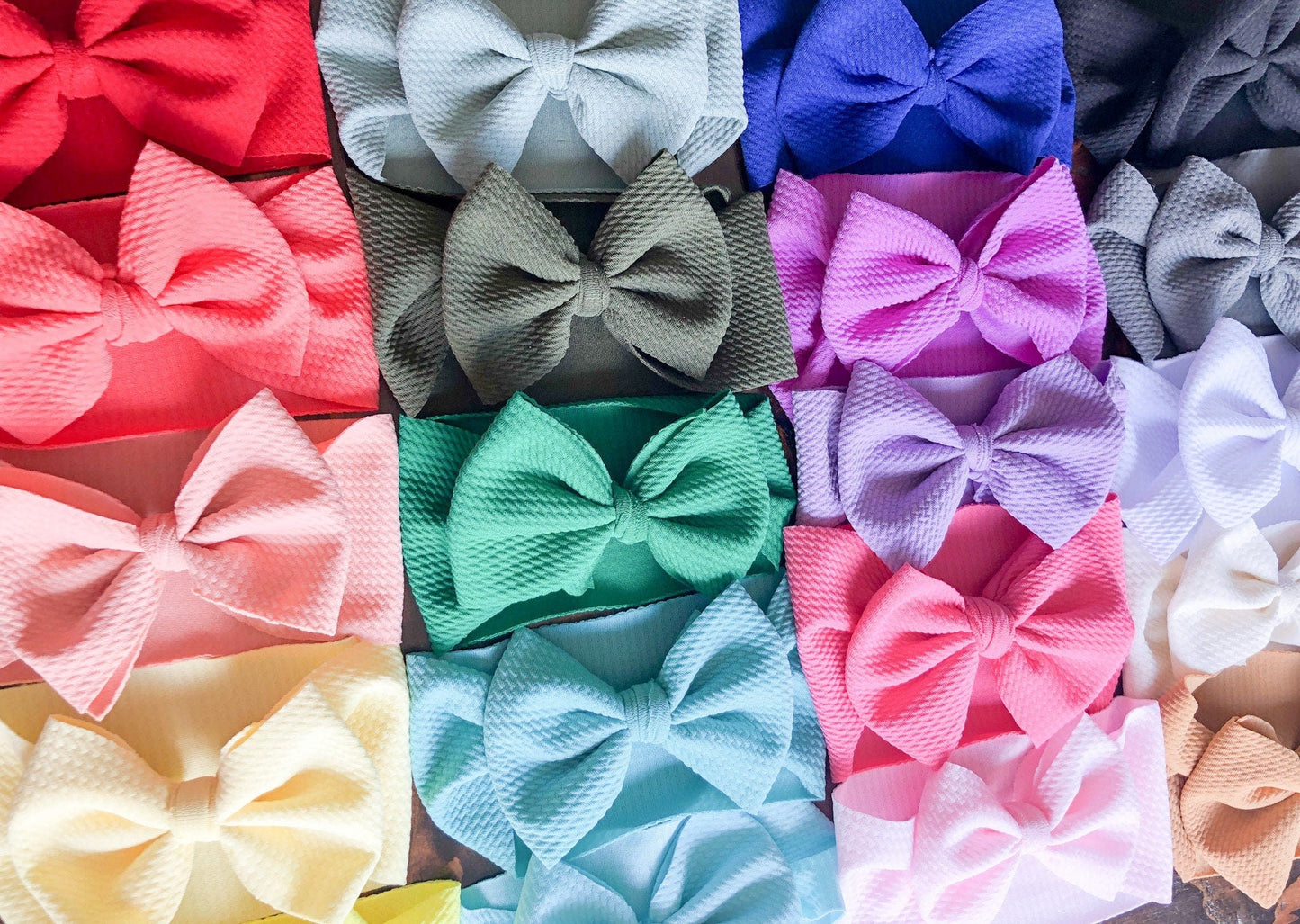 Pink Checker Print Headwrap Bow