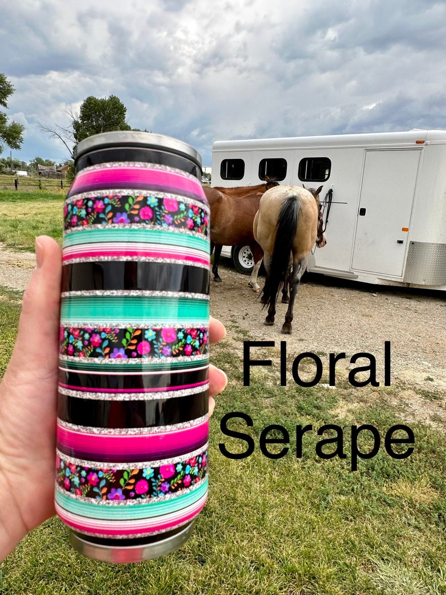 Western Tumbler: Stainless Steel Cowgirl/Cowboy Water Bottle