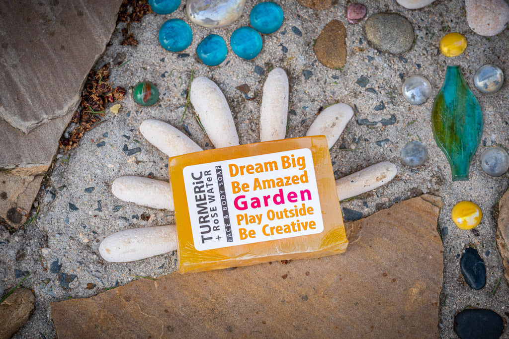 TURMERiC + Rose WATeR FACE & BODY SOAP 5 oz.