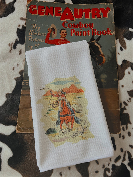 COWBOY TEA TOWEL