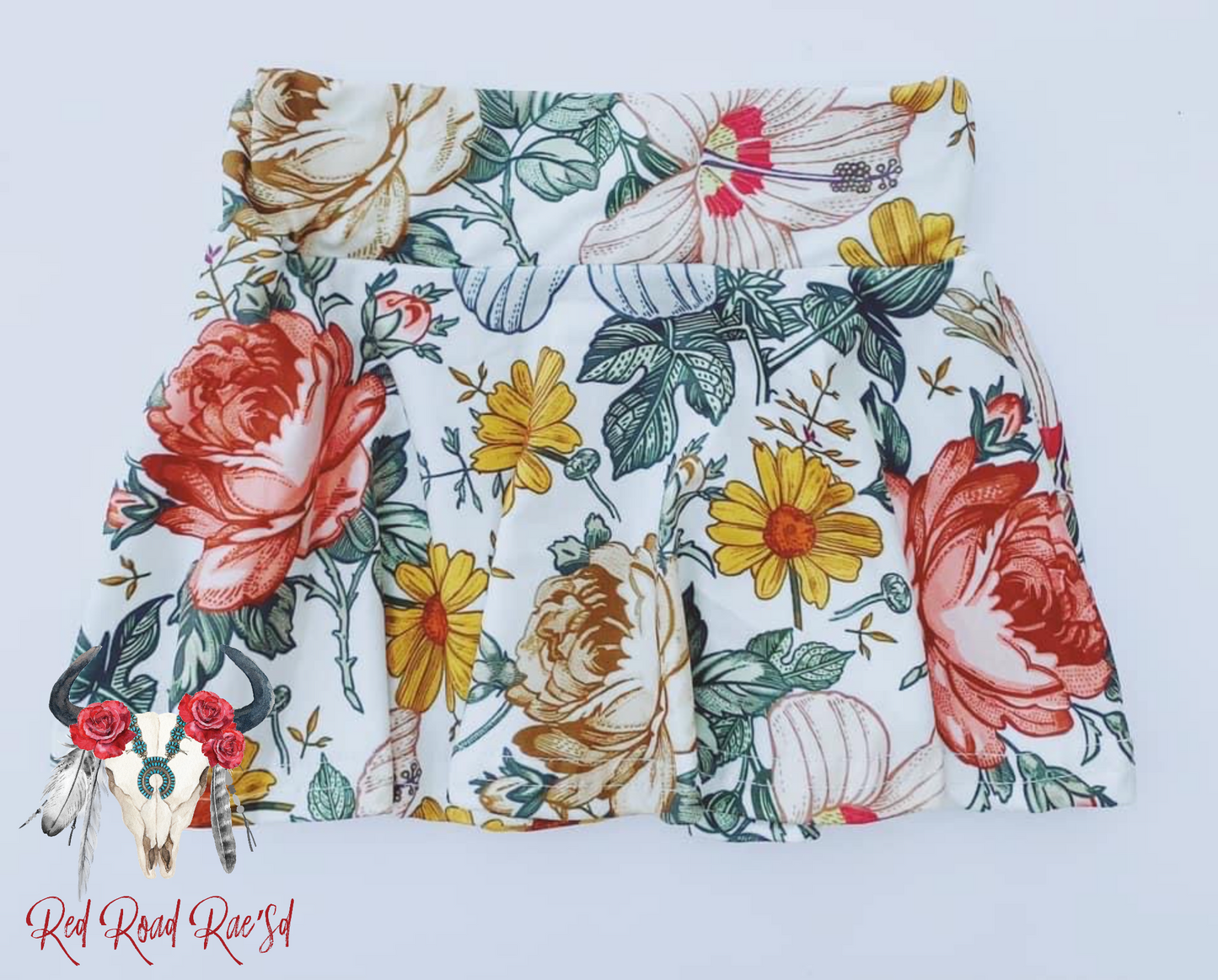Vintage Fall Floral Skirt