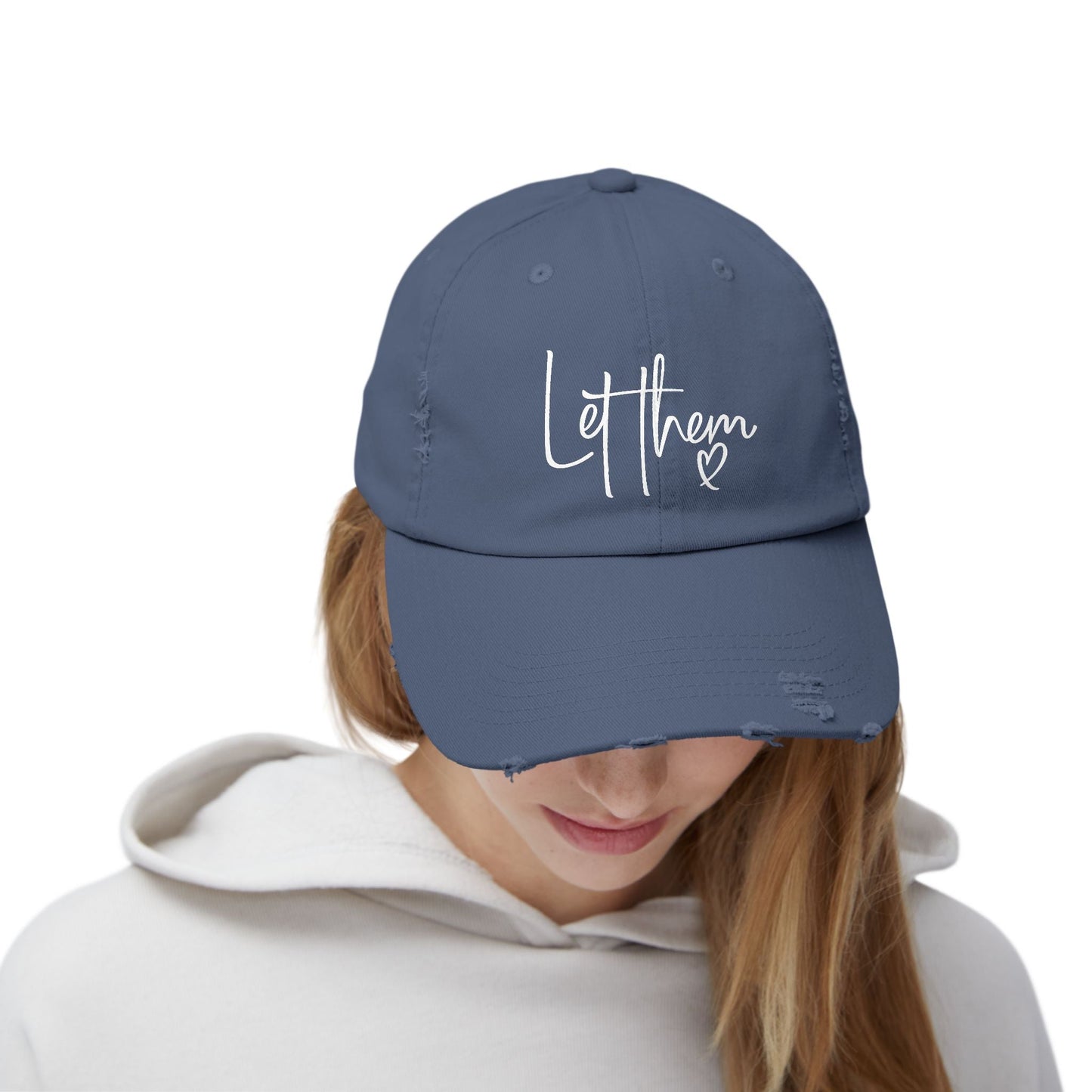 Let Them Unisex Distressed Cap - SmorgeousByGina