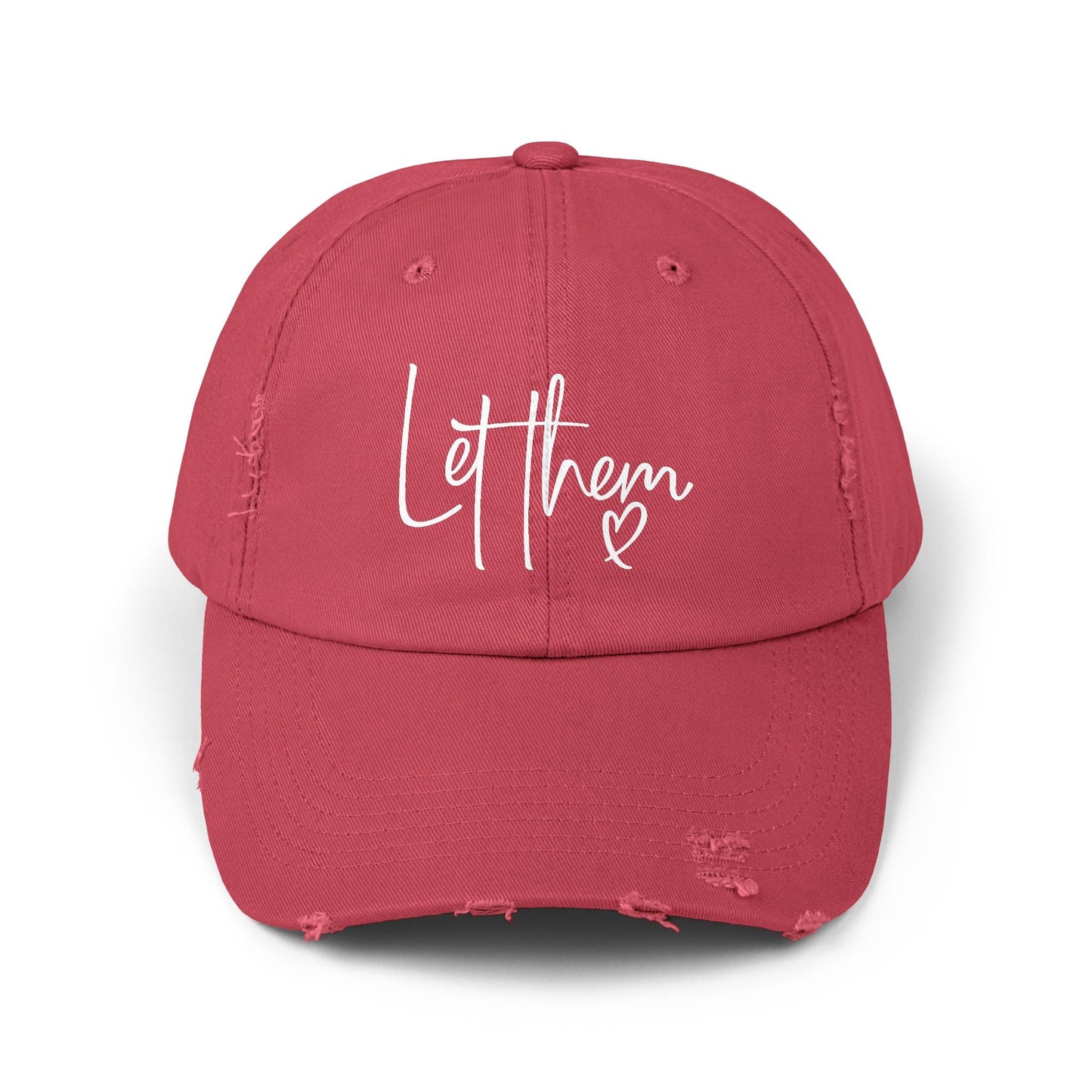 Let Them Unisex Distressed Cap - SmorgeousByGina