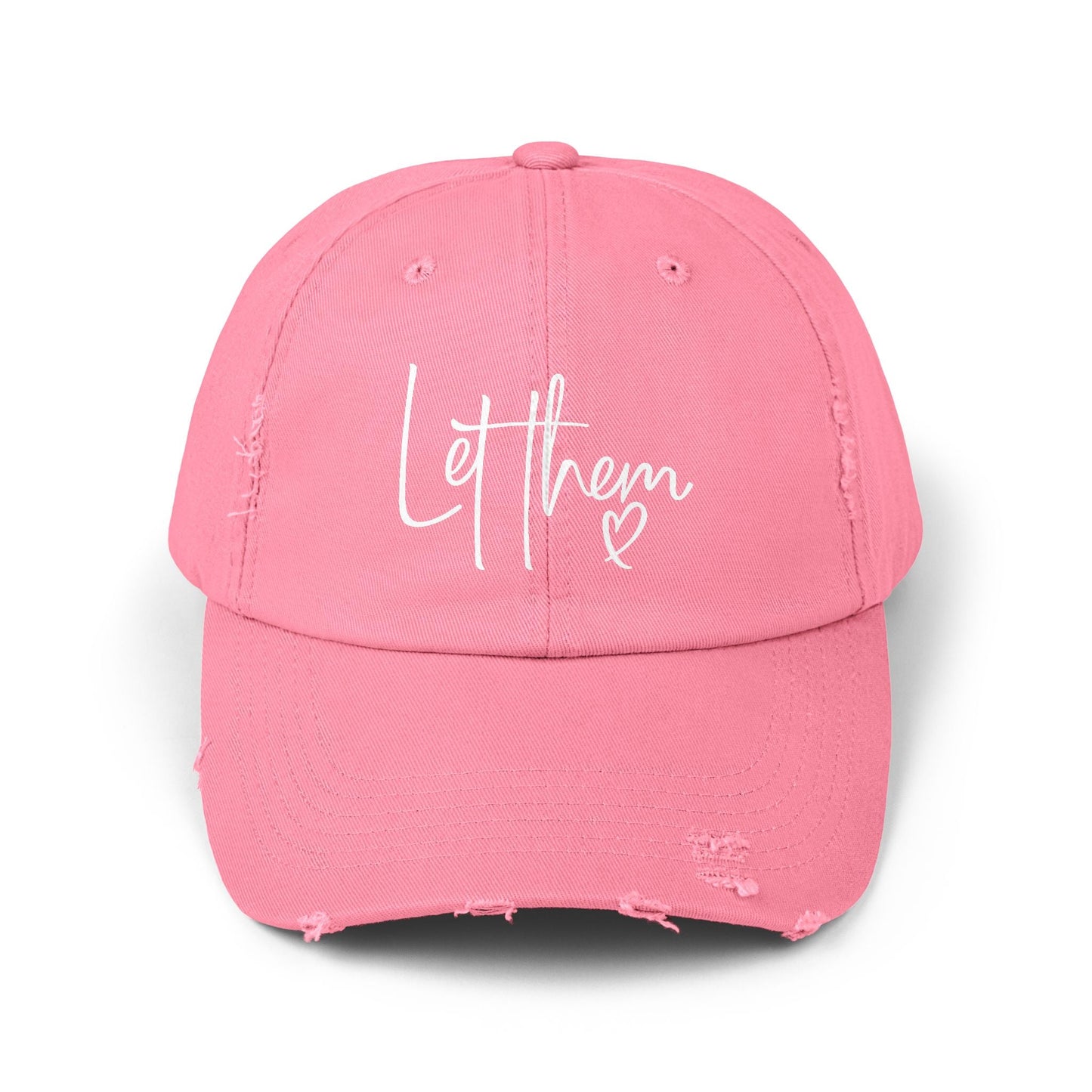 Let Them Unisex Distressed Cap - SmorgeousByGina