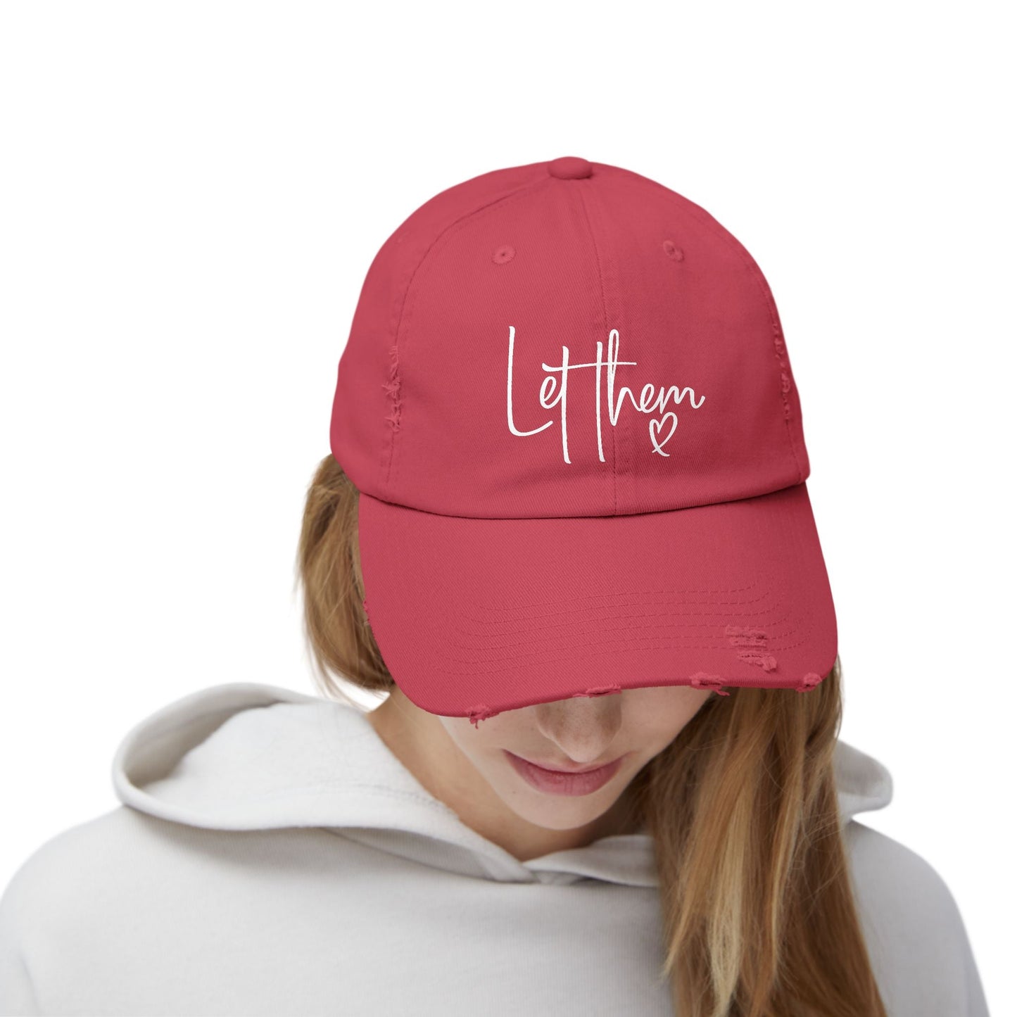 Let Them Unisex Distressed Cap - SmorgeousByGina