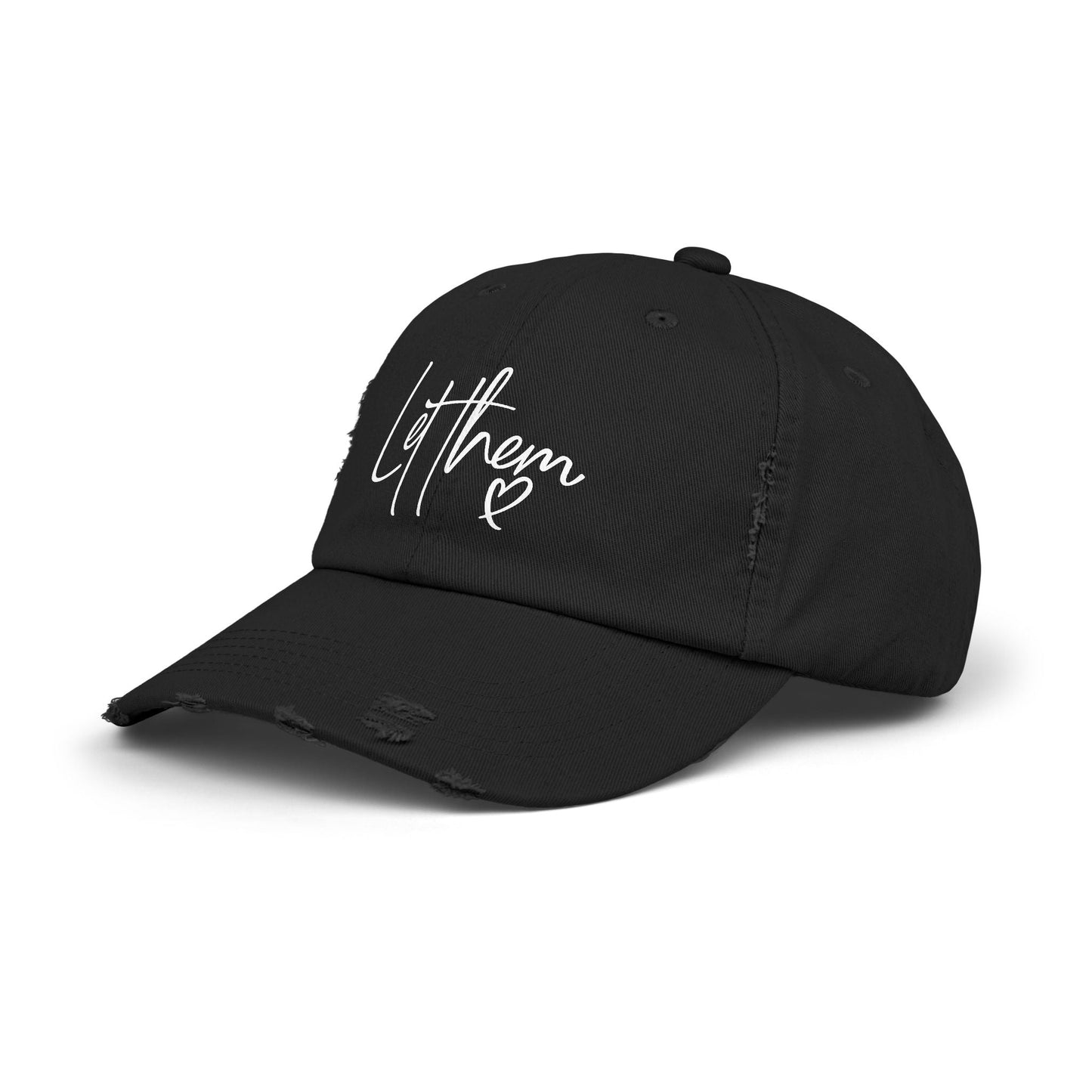 Let Them Unisex Distressed Cap - SmorgeousByGina