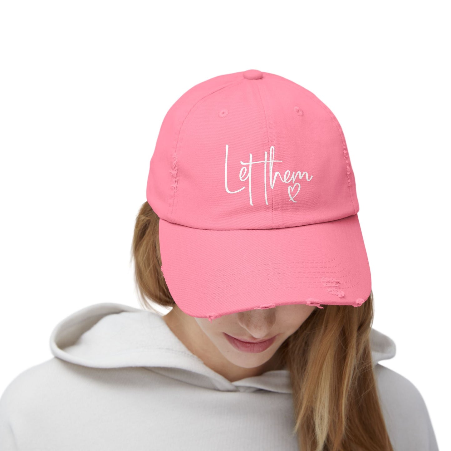 Let Them Unisex Distressed Cap - SmorgeousByGina