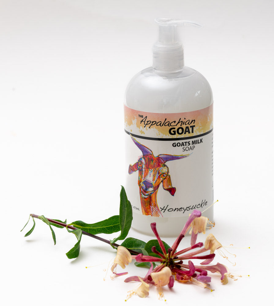 LIQUID SOAP - HONEYSUCKLE GOATS MILK 16 oz.
