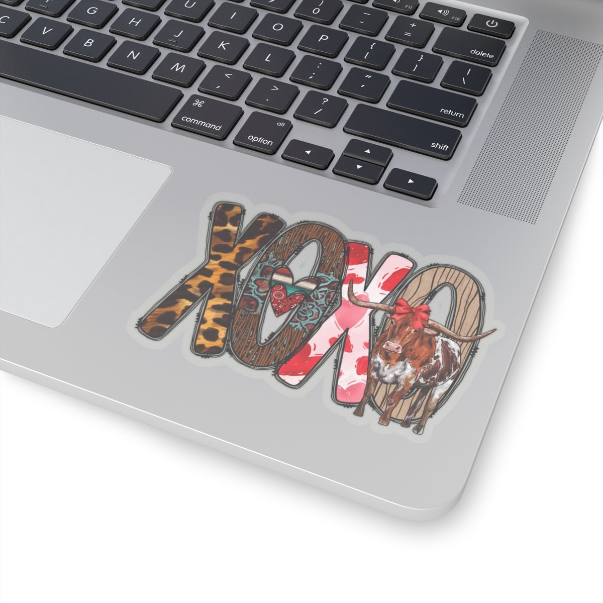 Longhorn, Hugs and Kisses, Kiss-Cut Stickers - SmorgeousByGina