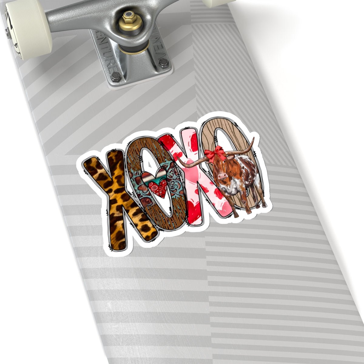 Longhorn, Hugs and Kisses, Kiss-Cut Stickers - SmorgeousByGina