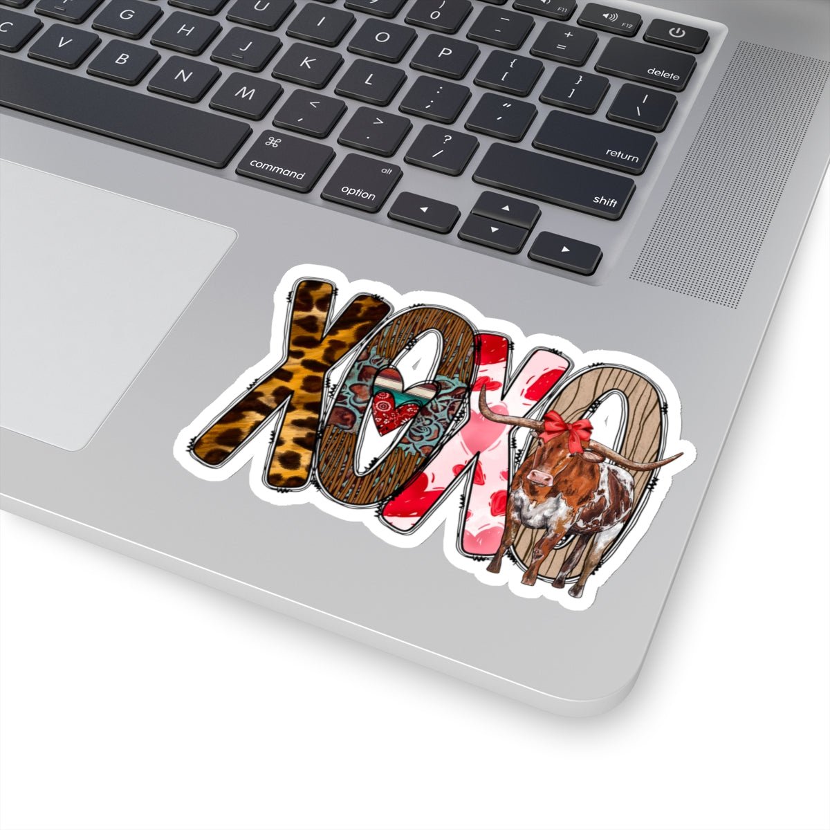 Longhorn, Hugs and Kisses, Kiss-Cut Stickers - SmorgeousByGina