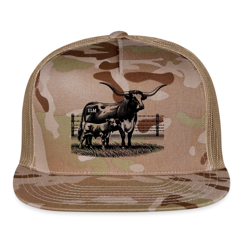 Longhorn Pair Trucker Cap - SmorgeousByGina
