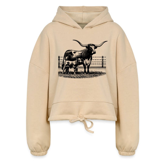 Longhorn Women’s Cropped Hoodie - SmorgeousByGina
