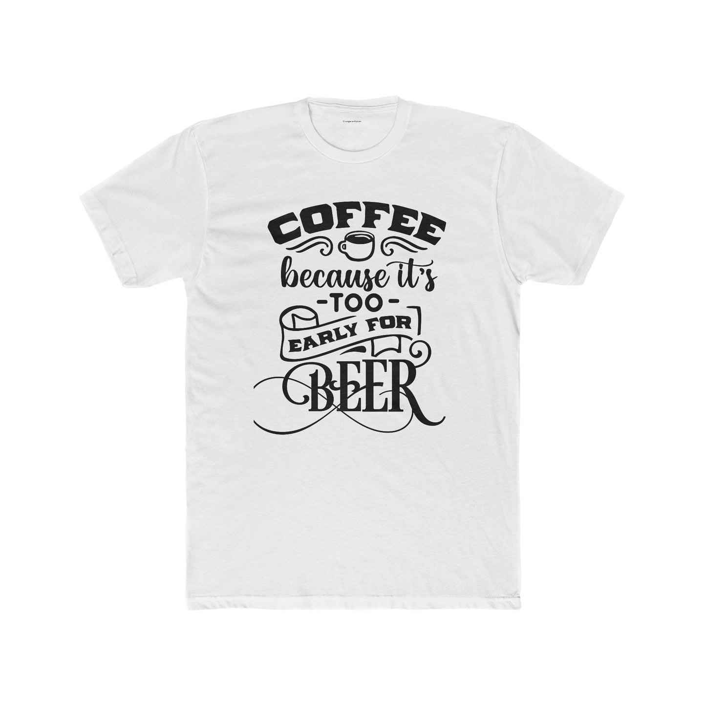 Men's Cotton Crew Tee-Coffee-Beer - SmorgeousByGina