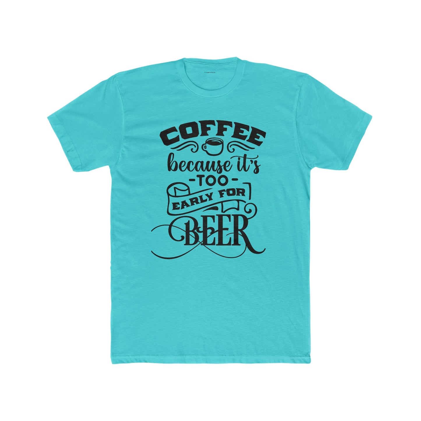Men's Cotton Crew Tee-Coffee-Beer - SmorgeousByGina