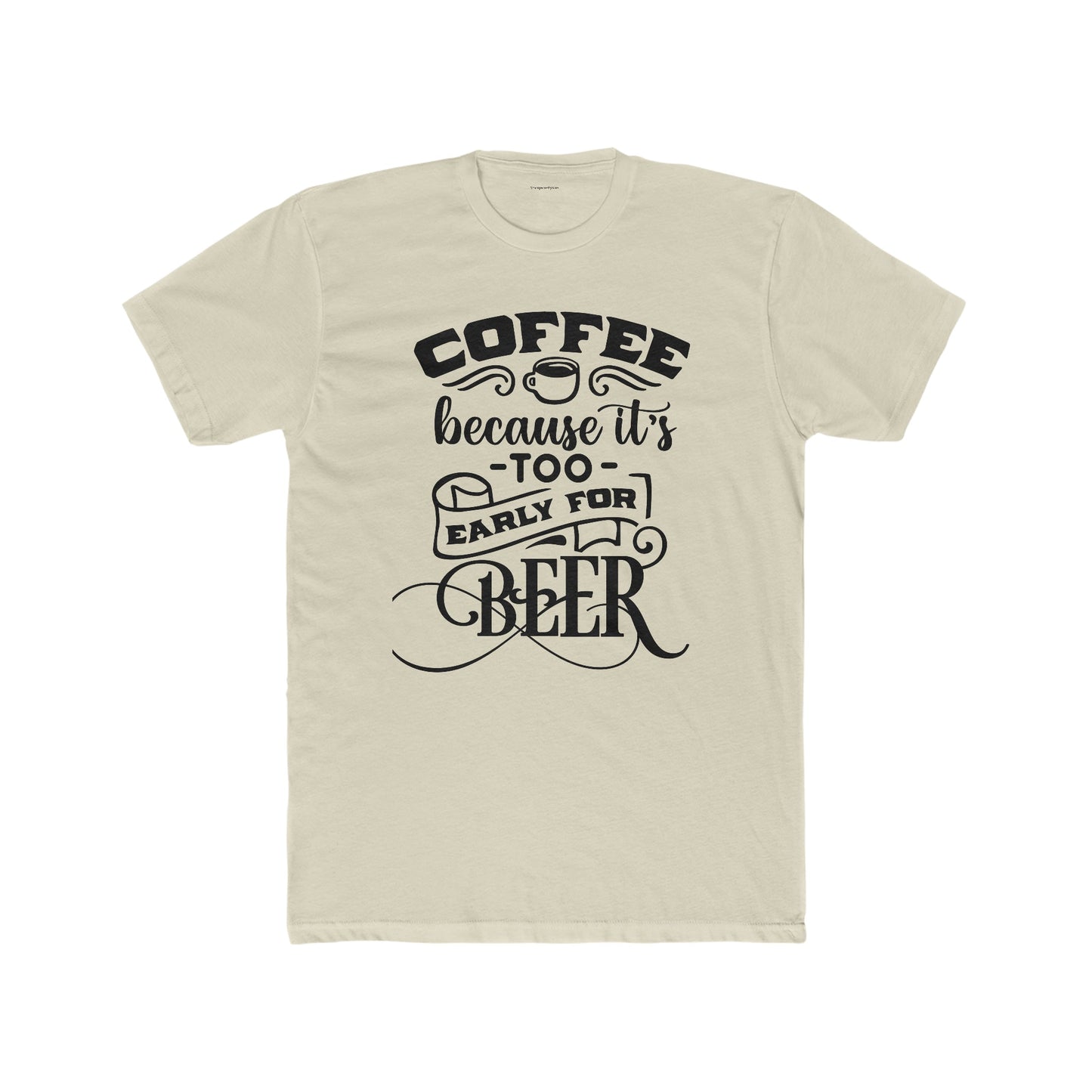 Men's Cotton Crew Tee-Coffee-Beer - SmorgeousByGina