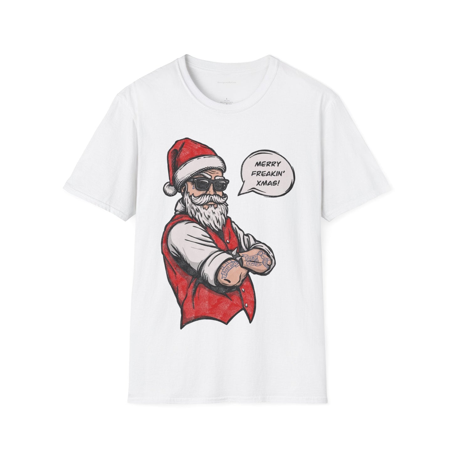 Merry Freaking Christmas Softstyle T-Shirt - SmorgeousByGina