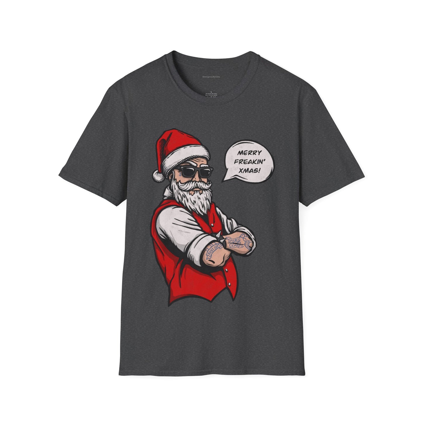 Merry Freaking Christmas Softstyle T-Shirt - SmorgeousByGina