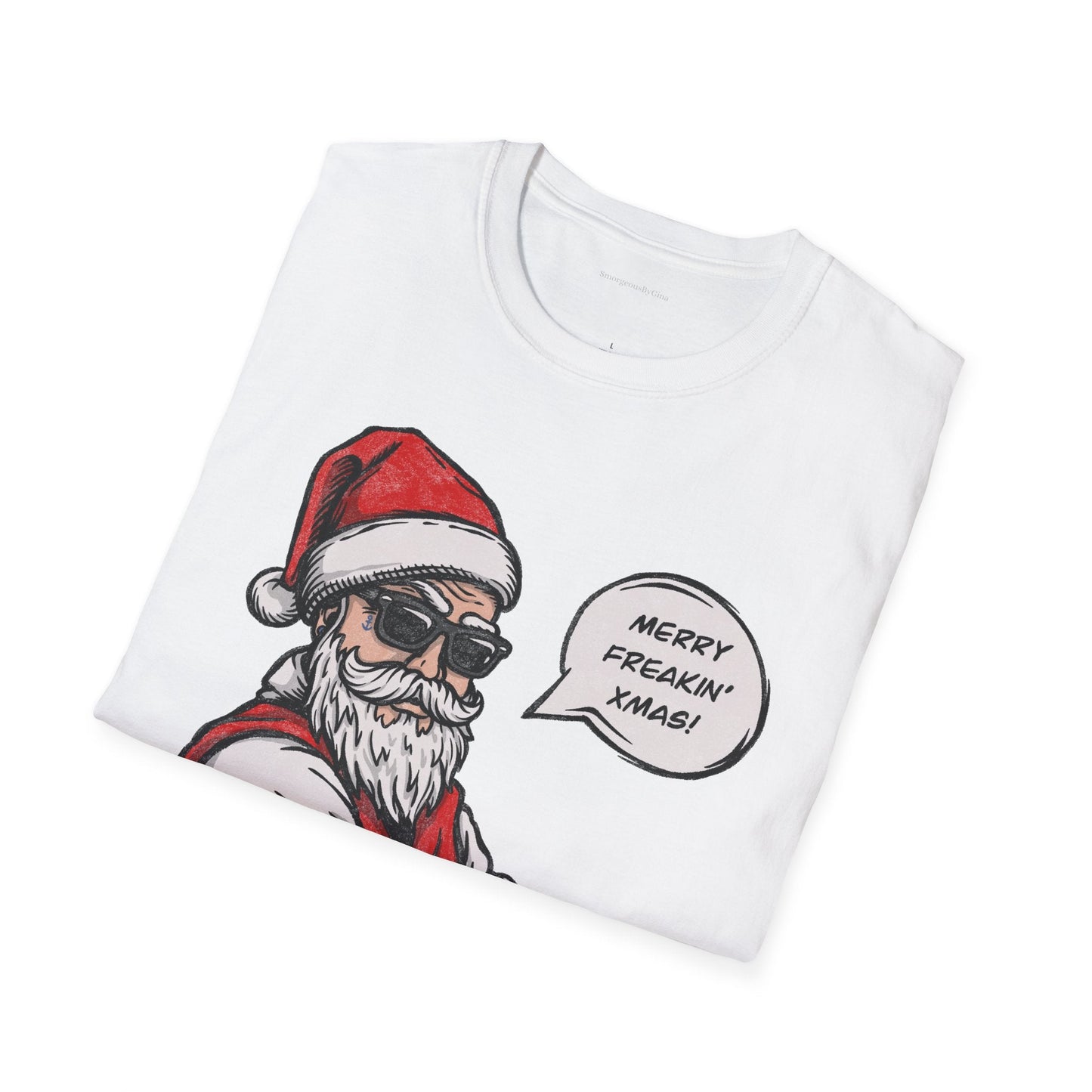 Merry Freaking Christmas Softstyle T-Shirt - SmorgeousByGina