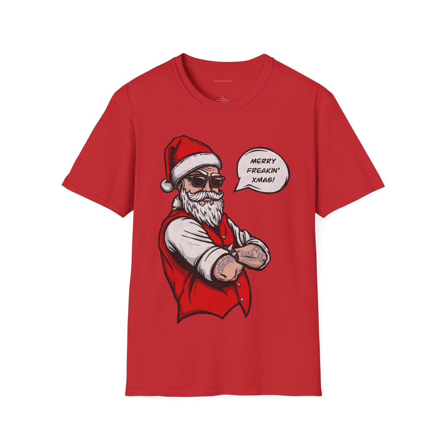 Merry Freaking Christmas Softstyle T-Shirt - SmorgeousByGina