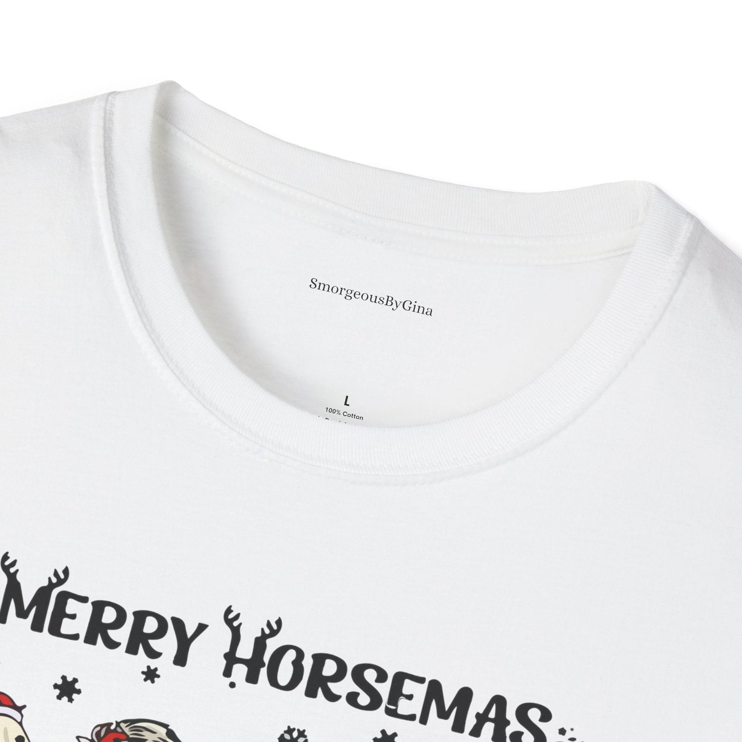 Merry Horsemas, Christmas Shirt, Softstyle T-Shirt - SmorgeousByGina