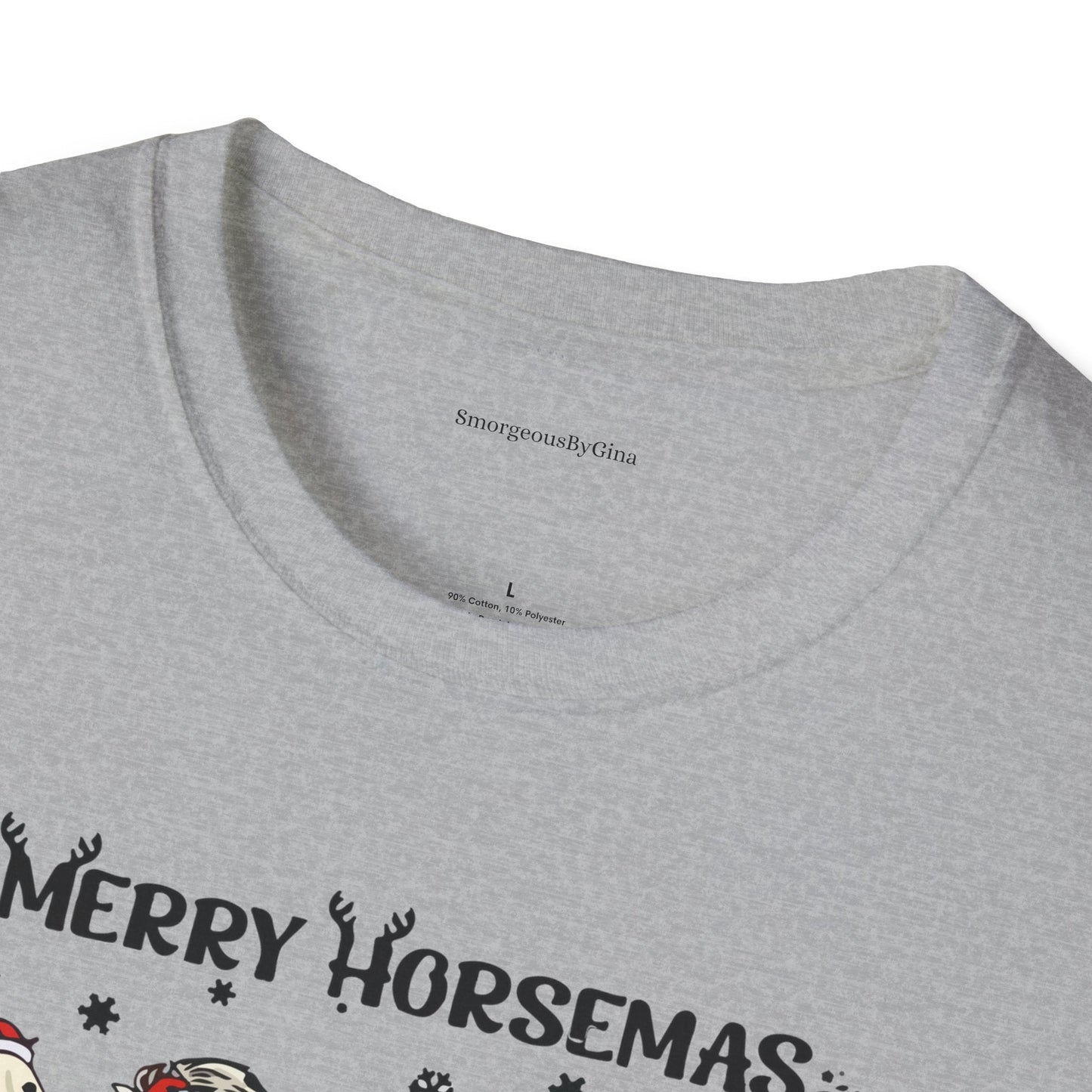 Merry Horsemas, Christmas Shirt, Softstyle T-Shirt - SmorgeousByGina