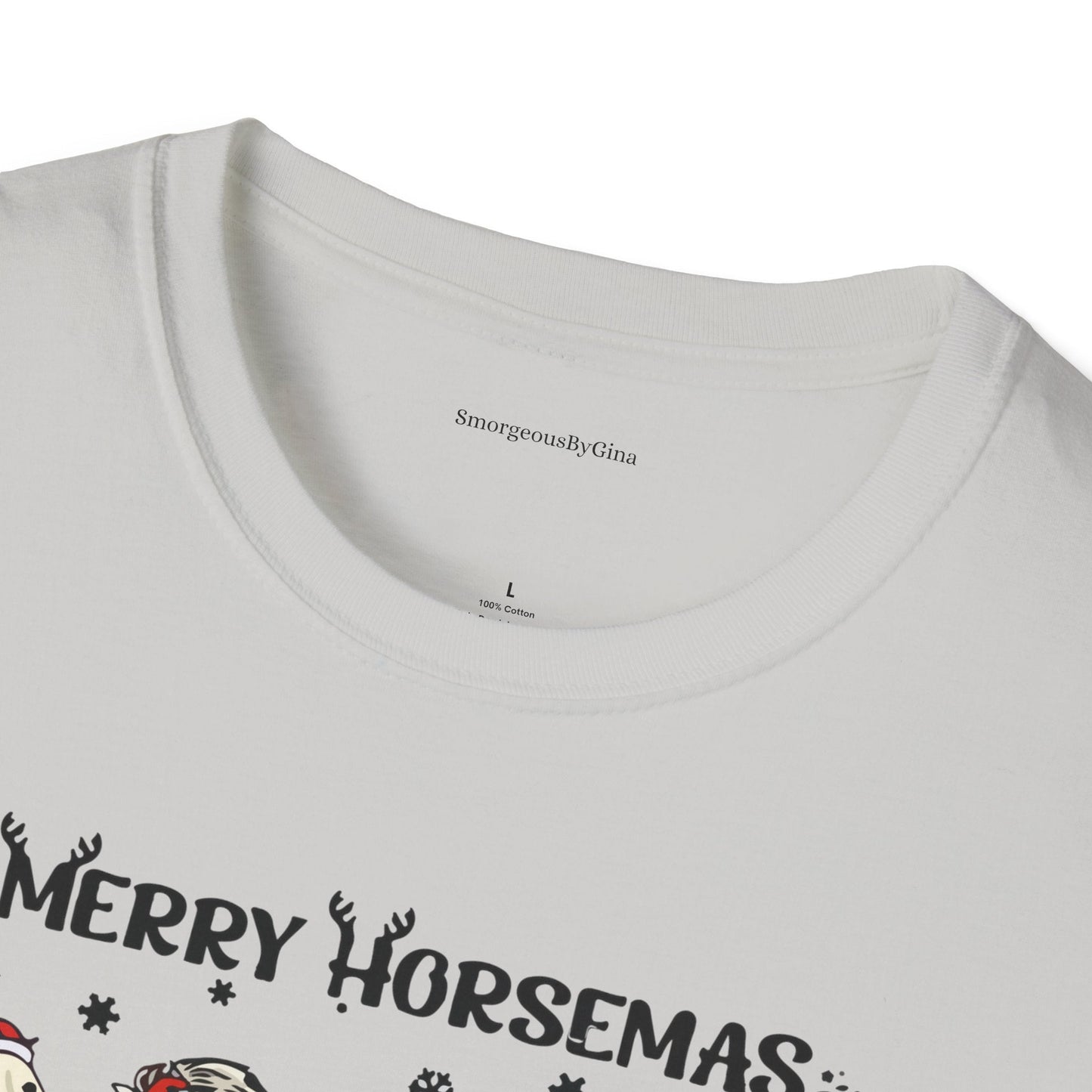 Merry Horsemas, Christmas Shirt, Softstyle T-Shirt - SmorgeousByGina