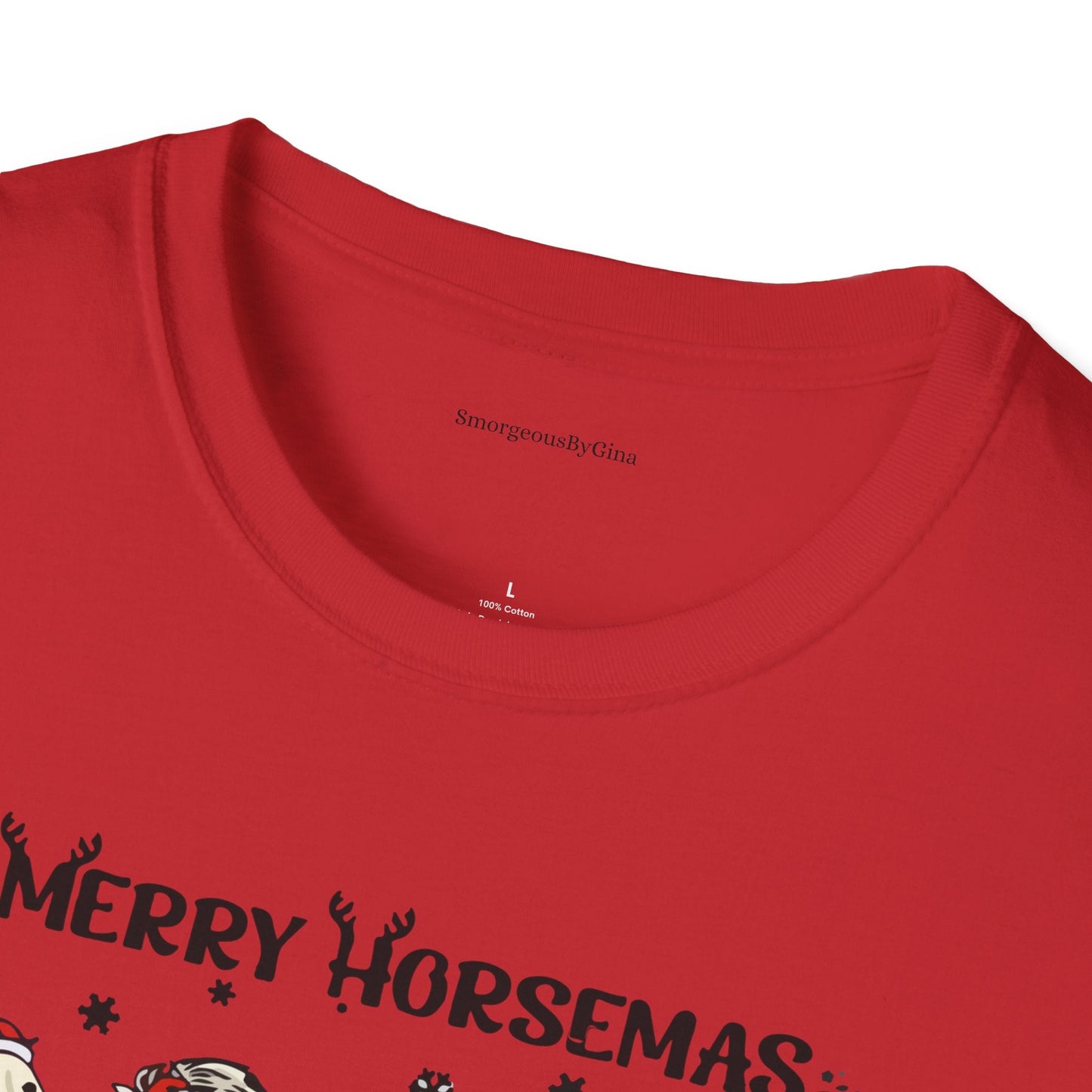 Merry Horsemas, Christmas Shirt, Softstyle T-Shirt - SmorgeousByGina