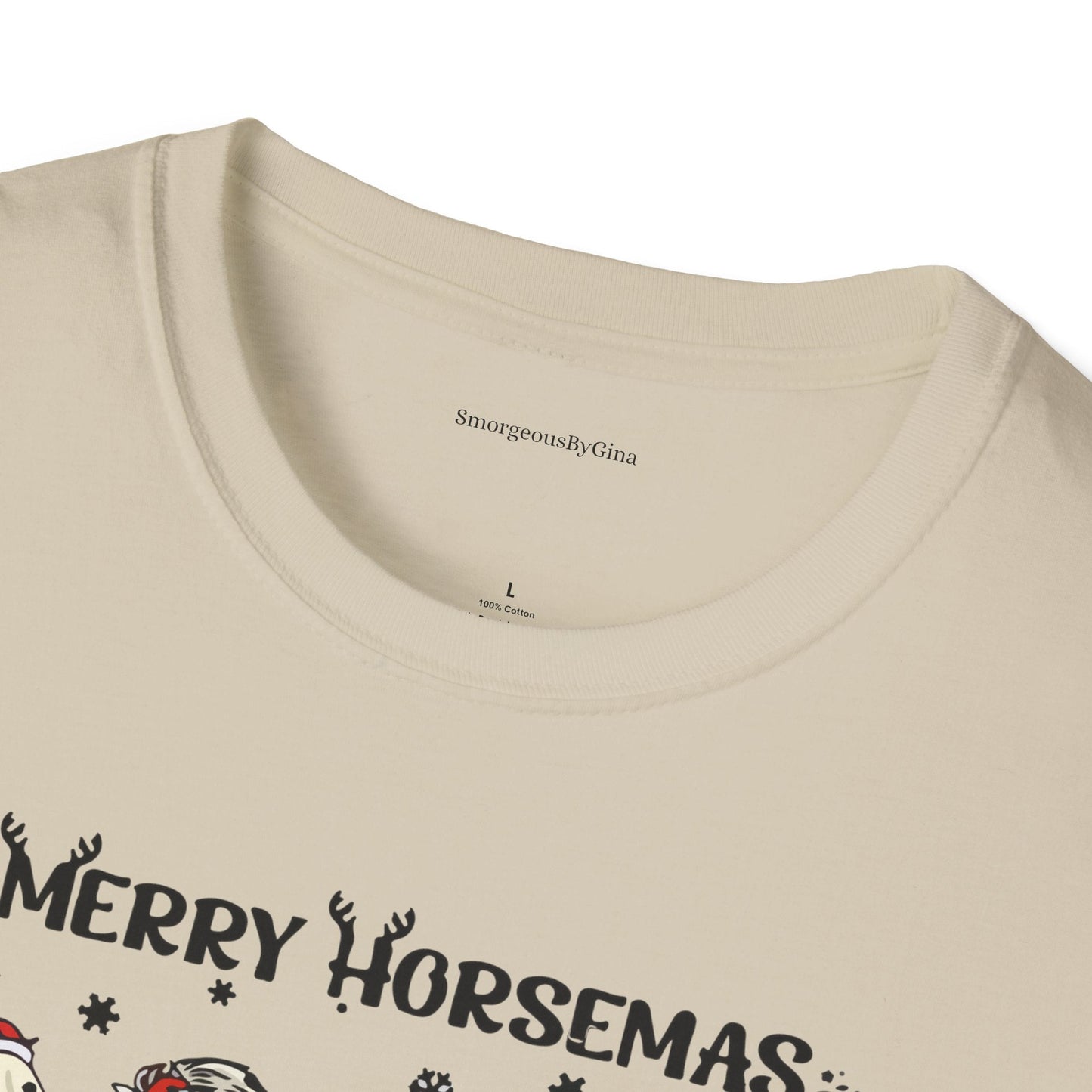 Merry Horsemas, Christmas Shirt, Softstyle T-Shirt - SmorgeousByGina