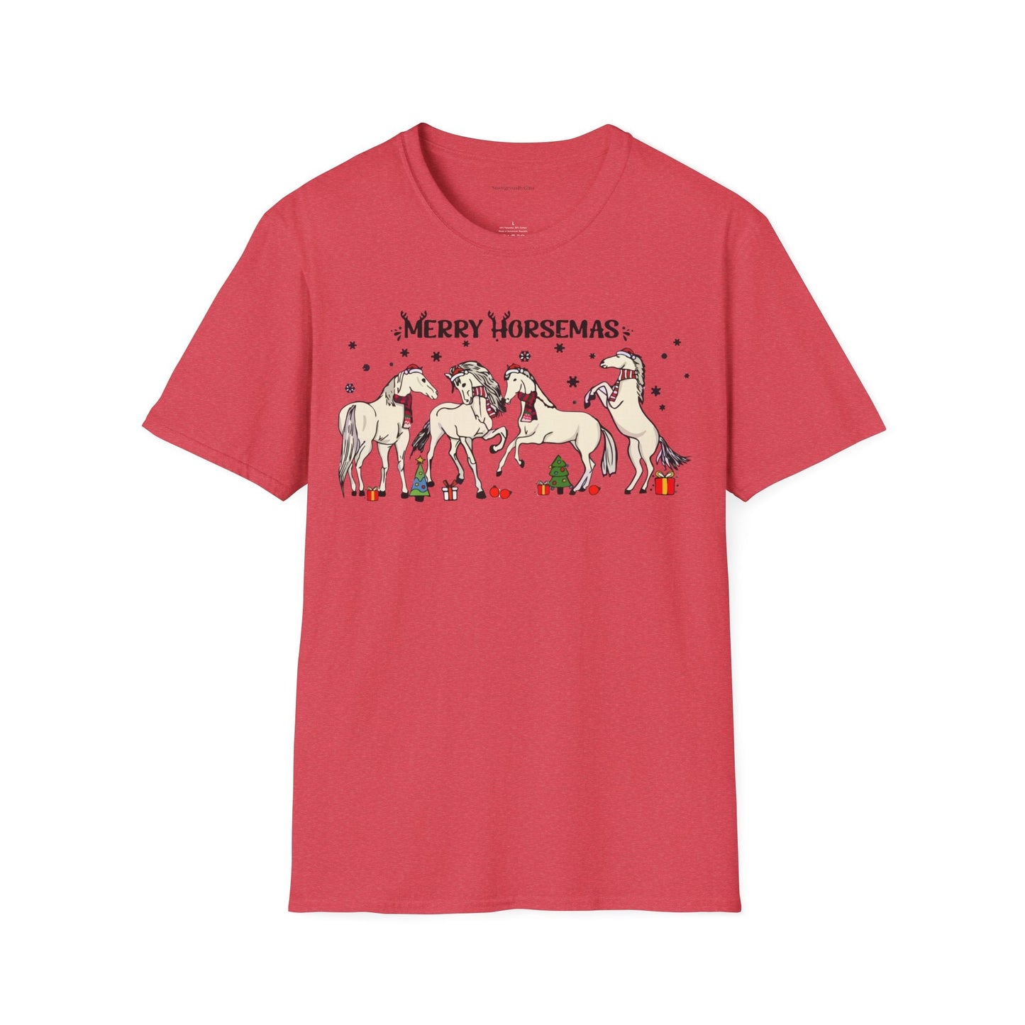 Merry Horsemas, Christmas Shirt, Softstyle T-Shirt - SmorgeousByGina