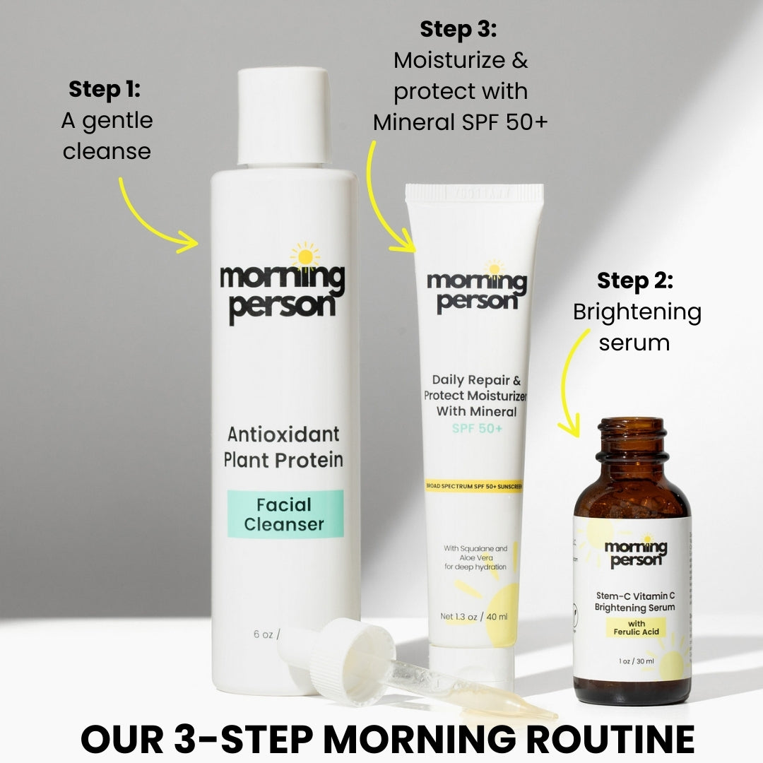 Morning Person Stem-C Vitamin C Brightening Serum with Ferulic Acid