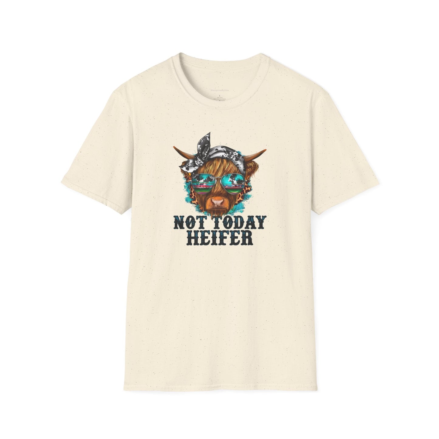Not Today Heifer Tee, Heifer Shirt, Funny Cow Tee, Unisex, Softstyle T-Shirt - SmorgeousByGina