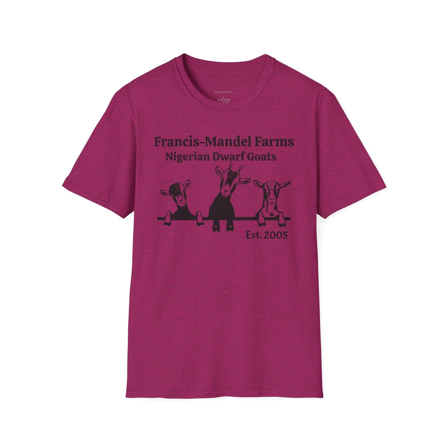 Personalized Goat Tee, Softstyle T-Shirt - SmorgeousByGina