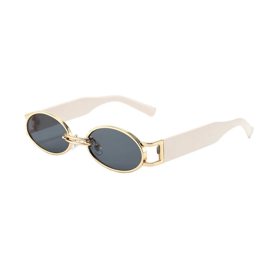 Retro Oval Frame Sunglasses