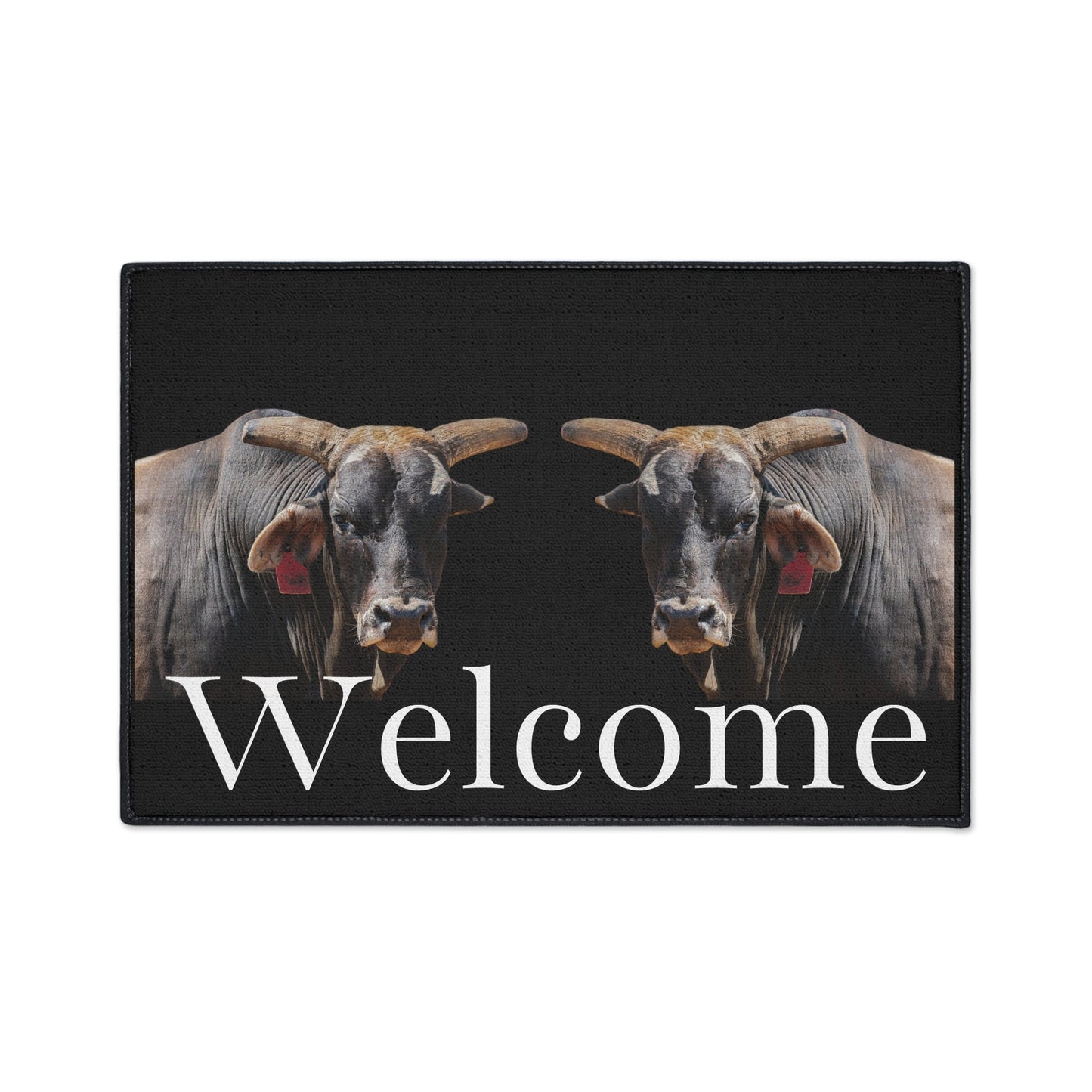 Rodeo Bull Welcome Mat Heavy Duty Floor Mat - SmorgeousByGina