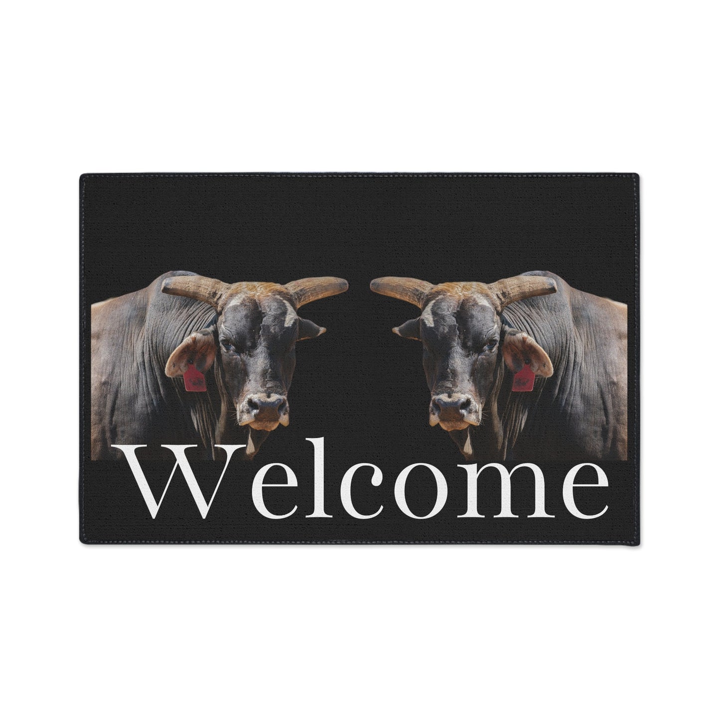 Rodeo Bull Welcome Mat Heavy Duty Floor Mat - SmorgeousByGina