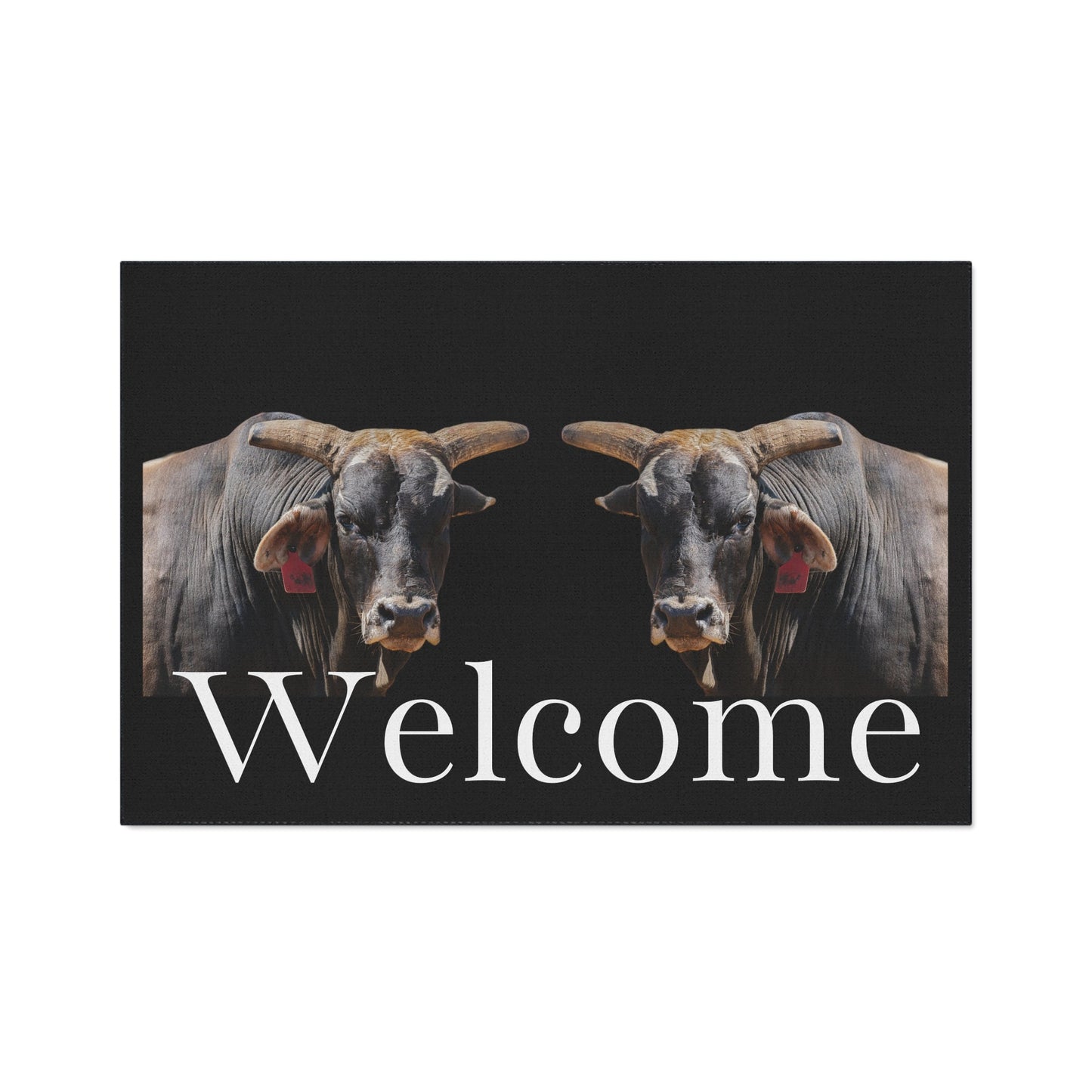 Rodeo Bull Welcome Mat Heavy Duty Floor Mat - SmorgeousByGina