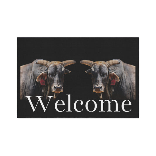 Rodeo Bull Welcome Mat Heavy Duty Floor Mat - SmorgeousByGina