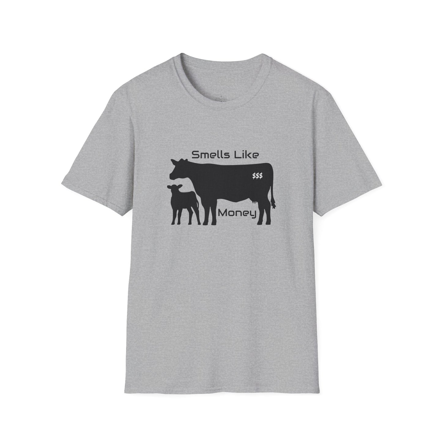 Smells Like Money Shirt, Cow Shirt, Funny Cattle Tee, Eat Beef, Support Ranchers, Unisex, Softstyle T-Shirt, Beef Tee - SmorgeousByGina