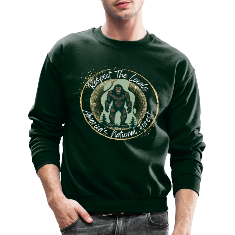 Respect The Locals Crewneck Sweatshirt - forest green