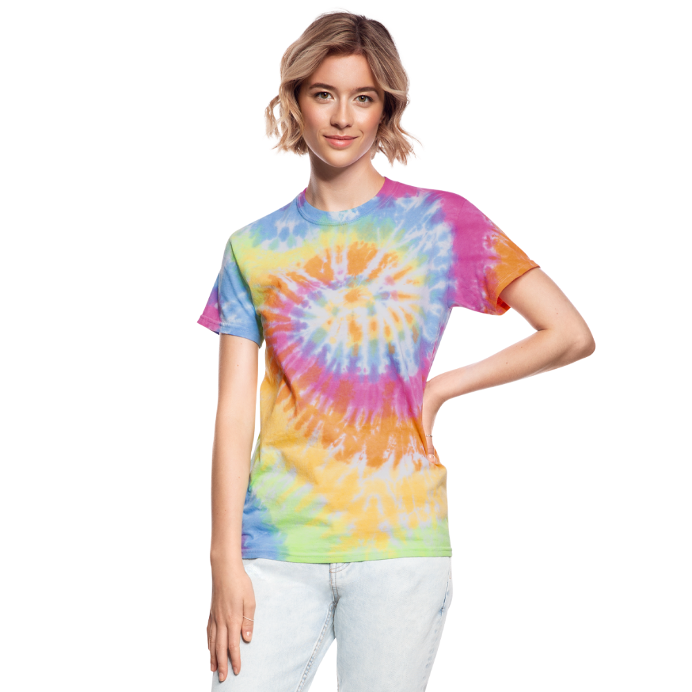 Groovy Unisex Tie Dye T-Shirt - rainbow