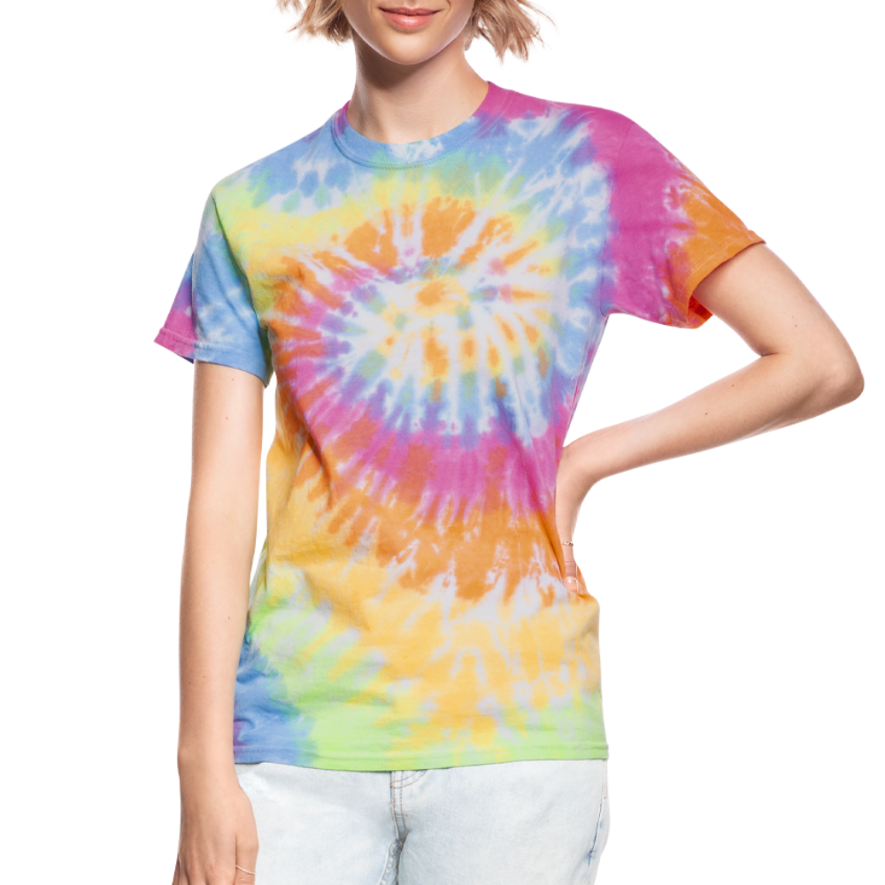 Groovy Unisex Tie Dye T-Shirt - rainbow