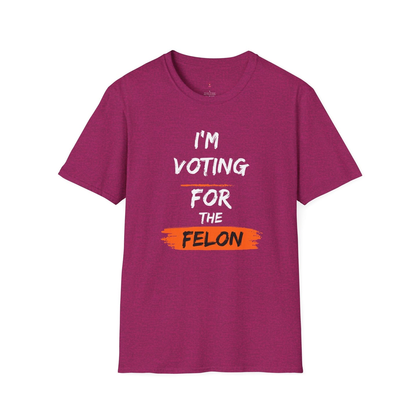 Voting for the Felon Tee, Unisex Softstyle T - Shirt - SmorgeousByGina