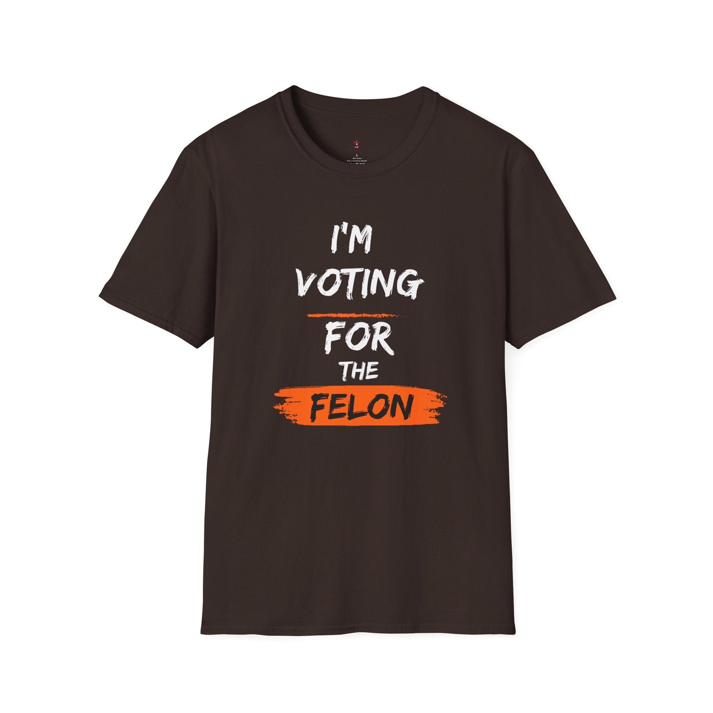 Voting for the Felon Tee, Unisex Softstyle T - Shirt - SmorgeousByGina