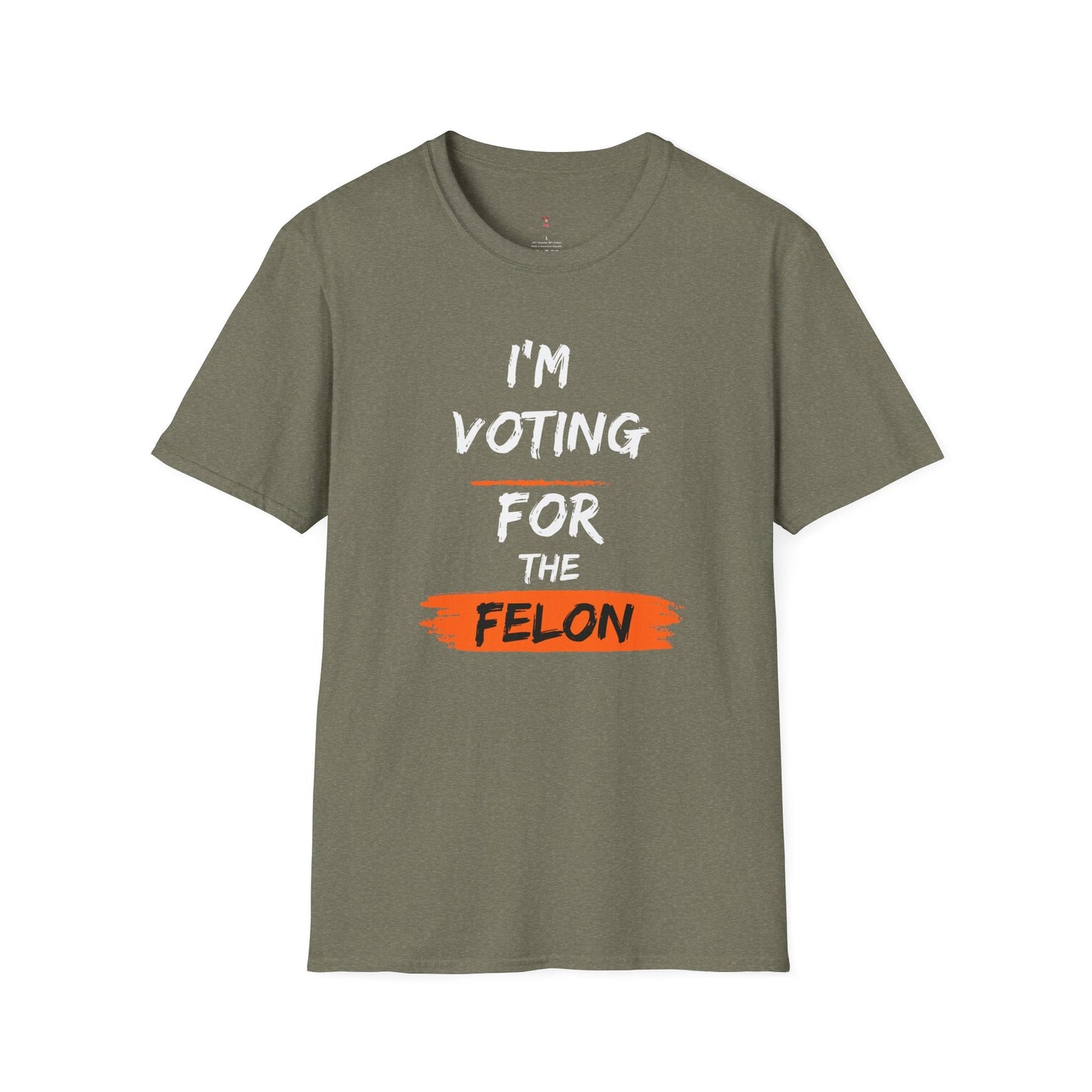 Voting for the Felon Tee, Unisex Softstyle T - Shirt - SmorgeousByGina